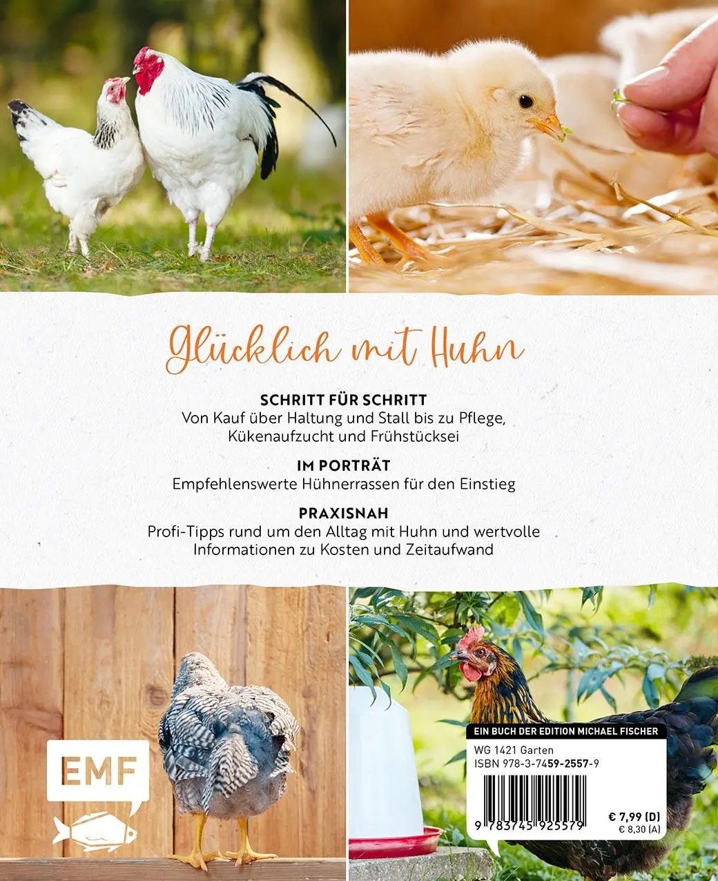 Rückseite: 9783745925579 | Gartenmomente: Hühner | Jakob Eggenhofer | Buch | 64 S. | Deutsch