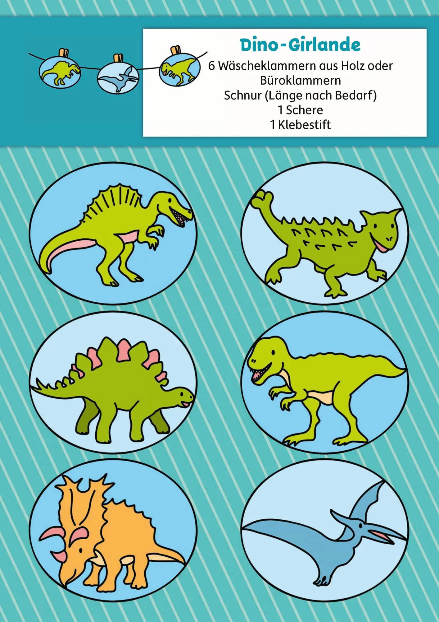 Bild: 9783881005579 | Lass uns basteln - Bastelbuch ab 4 Jahre - Dinosaurier | Beurenmeister