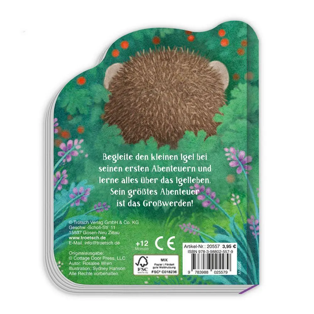 Bild: 9783988025579 | TRÖTSCH - Pappenbuch Der kleine Igel Ab 1 Jahr | KG | Buch | 10 S.