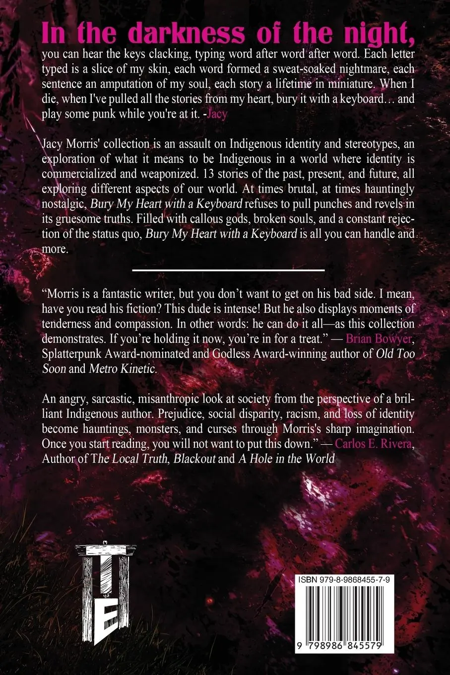 Rückseite: 9798986845579 | Bury My Heart With A Keyboard | A Collection | Jacy Morris | Buch