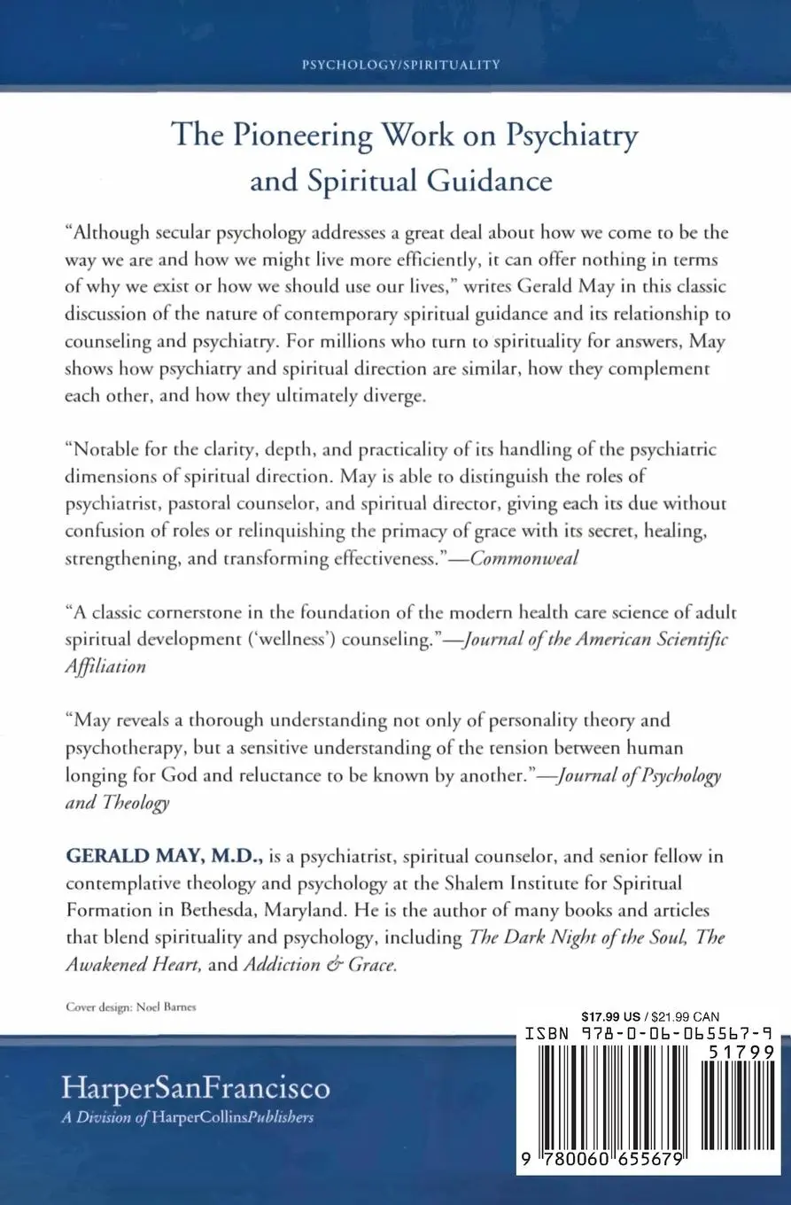 Rückseite: 9780060655679 | Care of Mind/Care of Spirit | Gerald G May | Taschenbuch | Englisch
