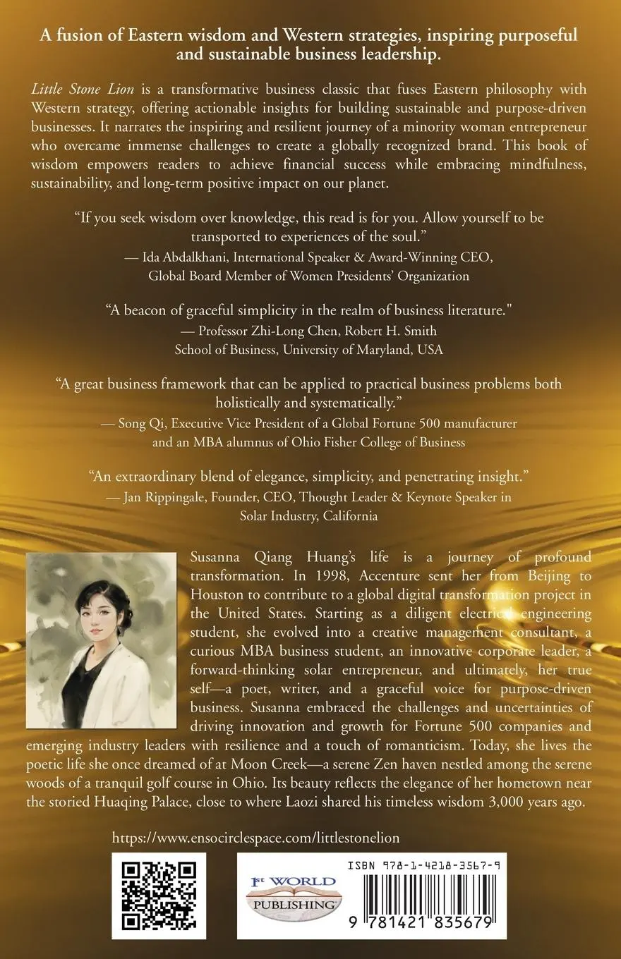 Rückseite: 9781421835679 | Little Stone Lion | Susanna Qiang Huang | Taschenbuch | Englisch