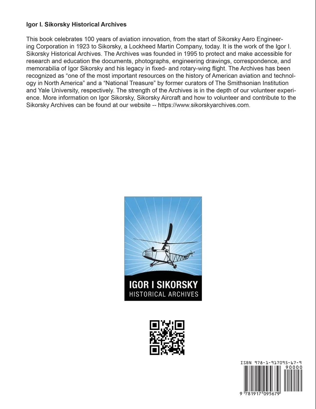 Rückseite: 9781917095679 | The Sikorsky Aircraft Centennial | John Bulakowski (u. a.) | Buch
