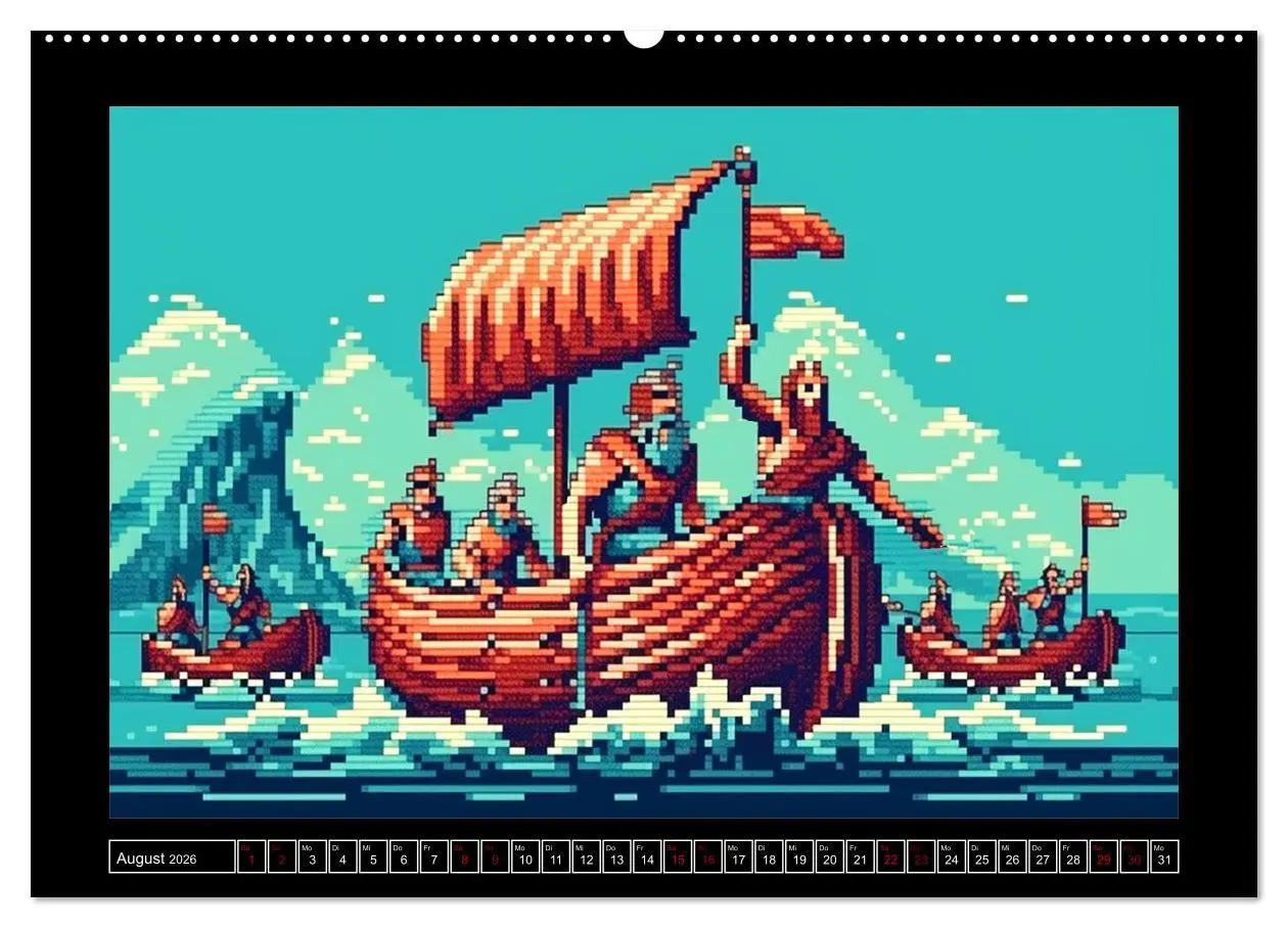 Bild: 9783457515679 | Pixel für Pixel bis Game over (Wandkalender 2026 DIN A2 quer),...