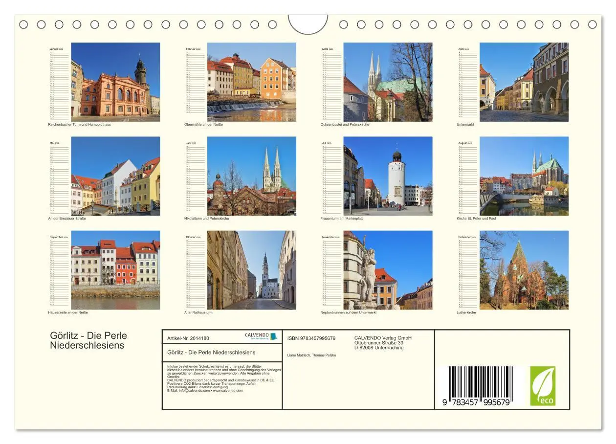 Bild: 9783457995679 | Görlitz - Die Perle Niederschlesiens (Wandkalender 2026 DIN A4...