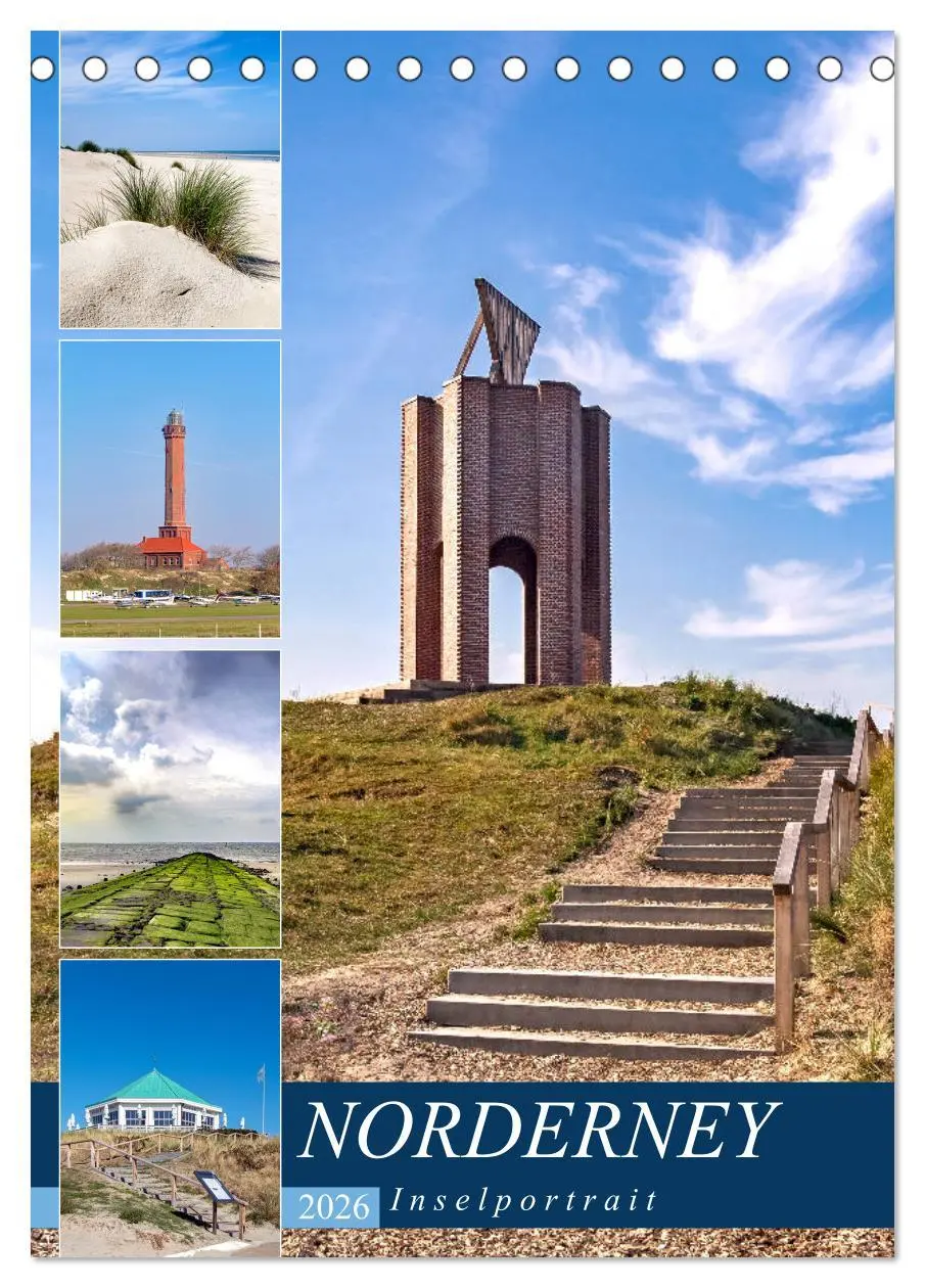 Cover: 9783516395679 | Norderney Inselportrait (Tischkalender 2026 DIN A5 hoch), CALVENDO...
