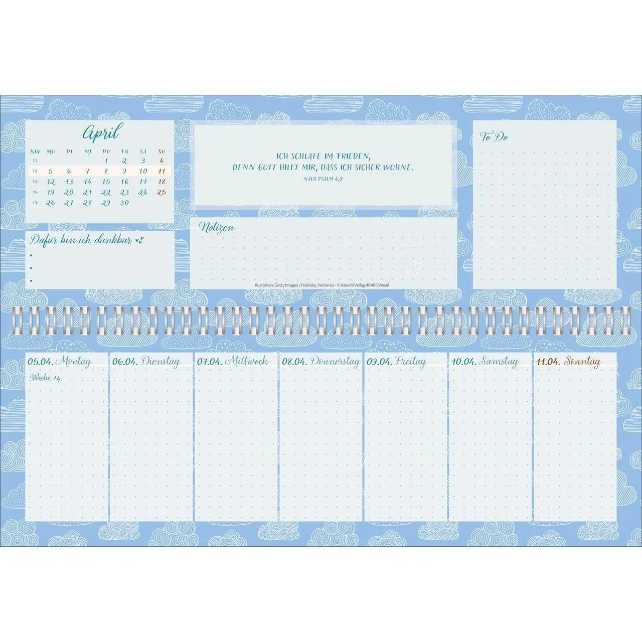 Bild: 9783754825679 | Meine fröhlich-bunte Segenswoche 2027 | Wochen-Tischkalender | 14 S.