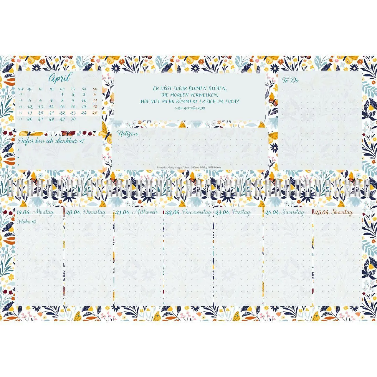 Bild: 9783754825679 | Meine fröhlich-bunte Segenswoche 2027 | Wochen-Tischkalender | 14 S.