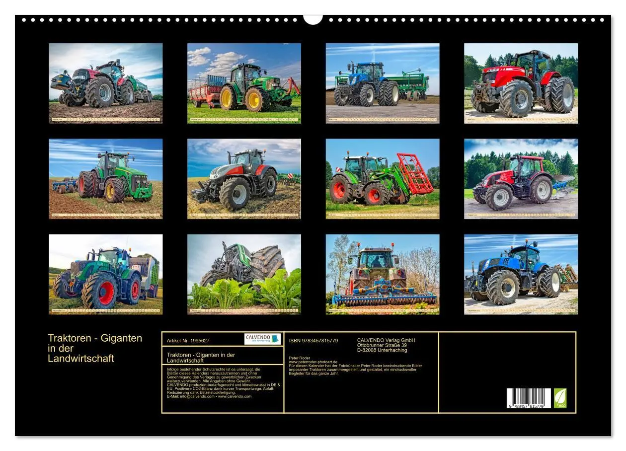Bild: 9783457815779 | Traktoren - Giganten in der Landwirtschaft (Wandkalender 2026 DIN...