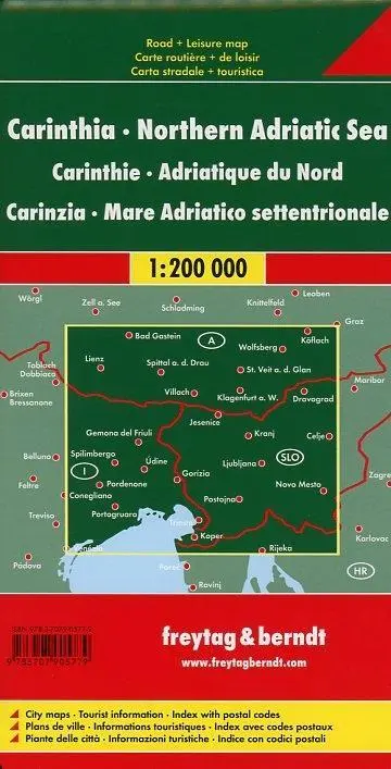 Bild: 9783707905779 | Kärnten - Nördliche Adria 1 : 200 000 | (Land-)Karte | Englisch | 2020