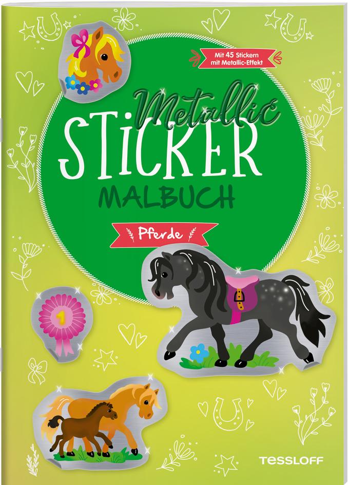 Cover: 9783788645779 | Metallic-Sticker Malbuch. Pferde | Corina Beurenmeister | Broschüre