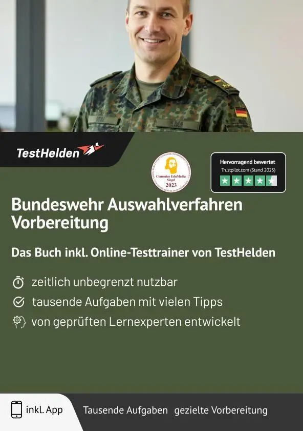 Cover: 9783988175779 | Bundeswehr Auswahlverfahren Vorbereitung: Das Buch inkl....