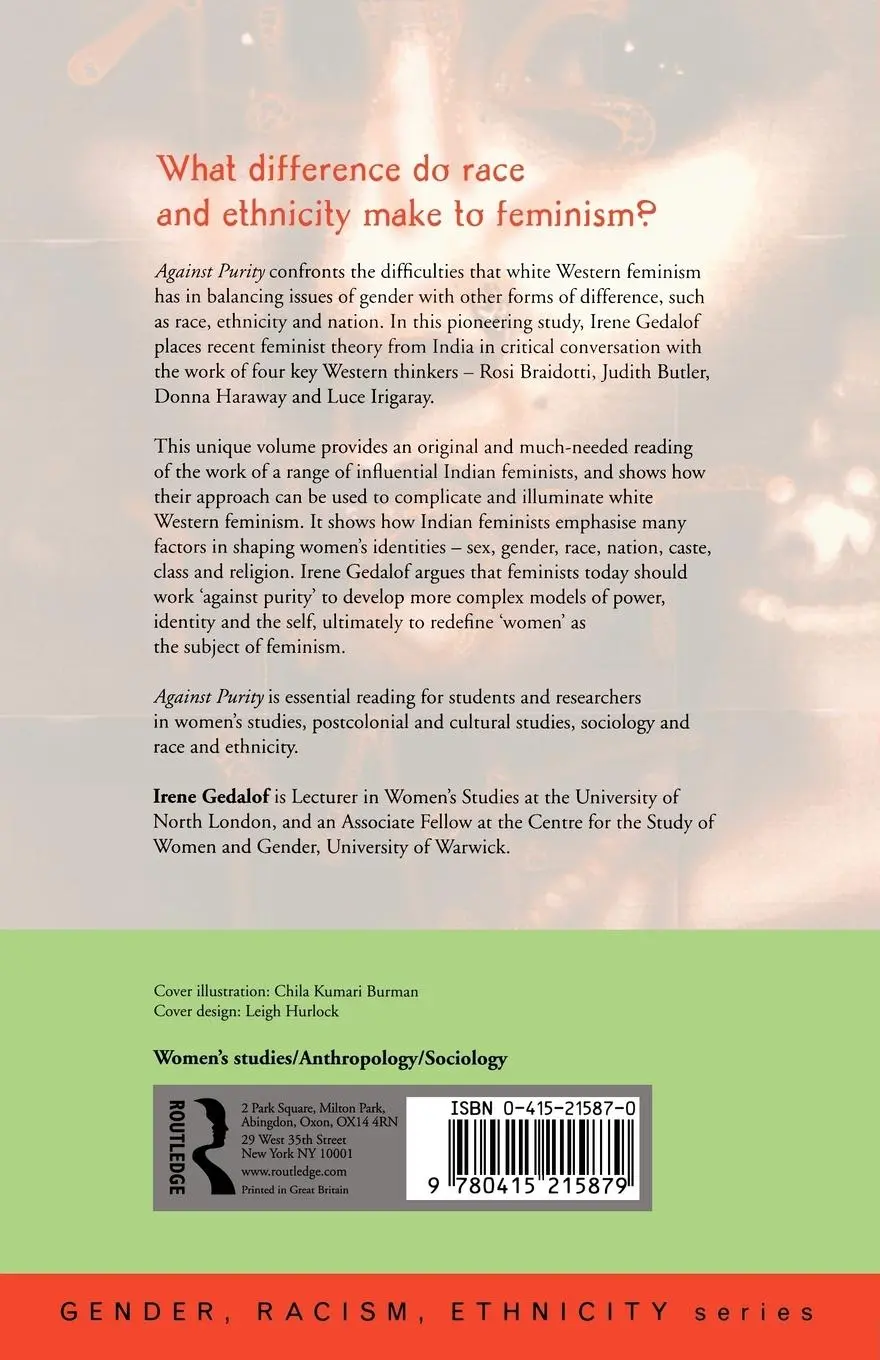 Rückseite: 9780415215879 | Against Purity | Rethinking Identity with Indian and Western Feminisms