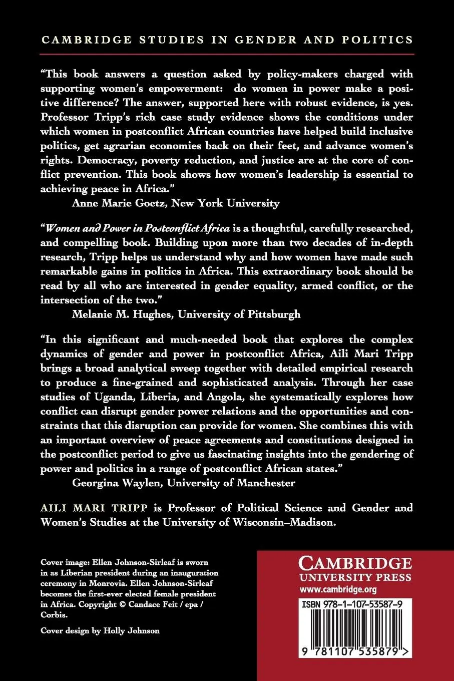 Rückseite: 9781107535879 | Women and Power in Postconflict Africa | Aili Mari Tripp | Taschenbuch