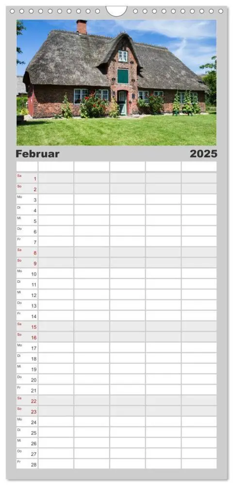 Bild: 9783457115879 | Familienplaner 2025 - Amrumer Impressionen mit 5 Spalten...