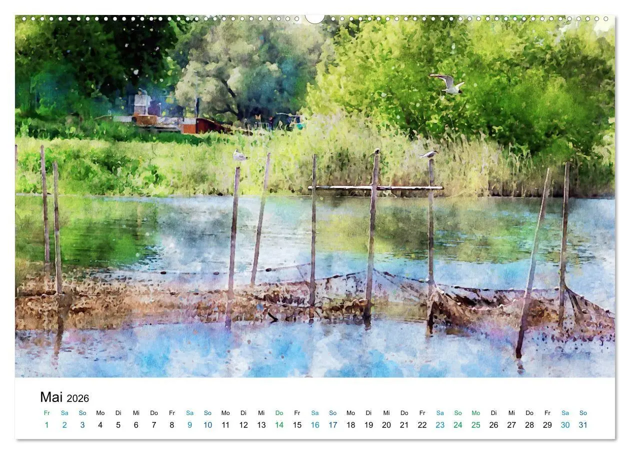 Bild: 9783457665879 | Havelland in Aquarell (hochwertiger Premium Wandkalender 2026 DIN...