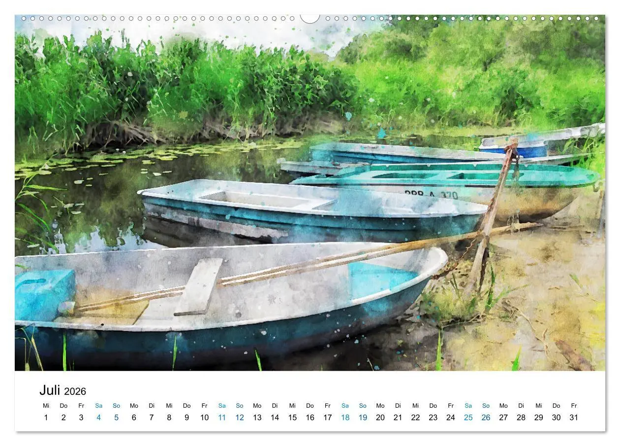 Bild: 9783457665879 | Havelland in Aquarell (hochwertiger Premium Wandkalender 2026 DIN...
