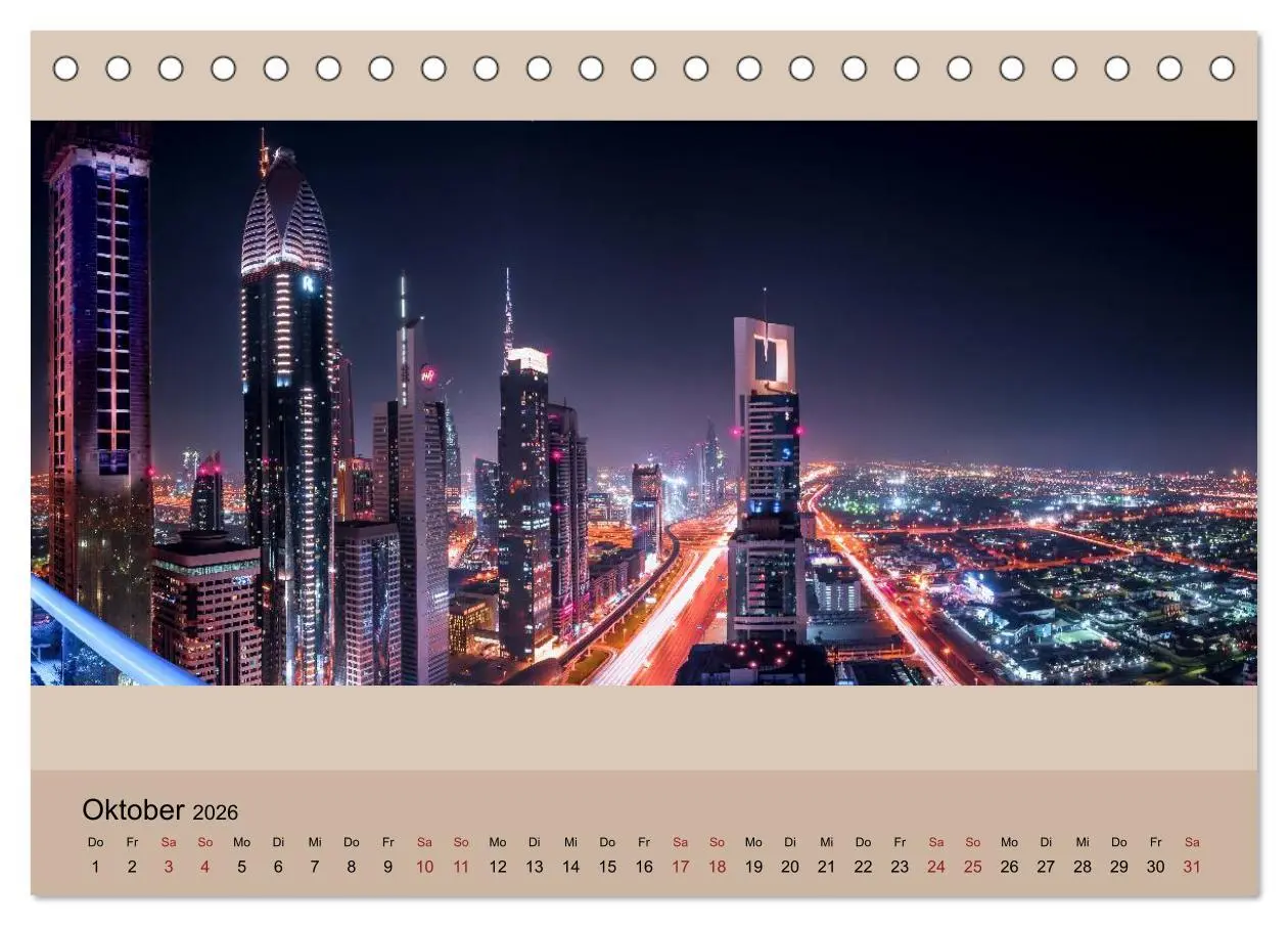 Bild: 9783457975879 | Impressions of Dubai 2026 (Tischkalender 2026 DIN A5 quer),...