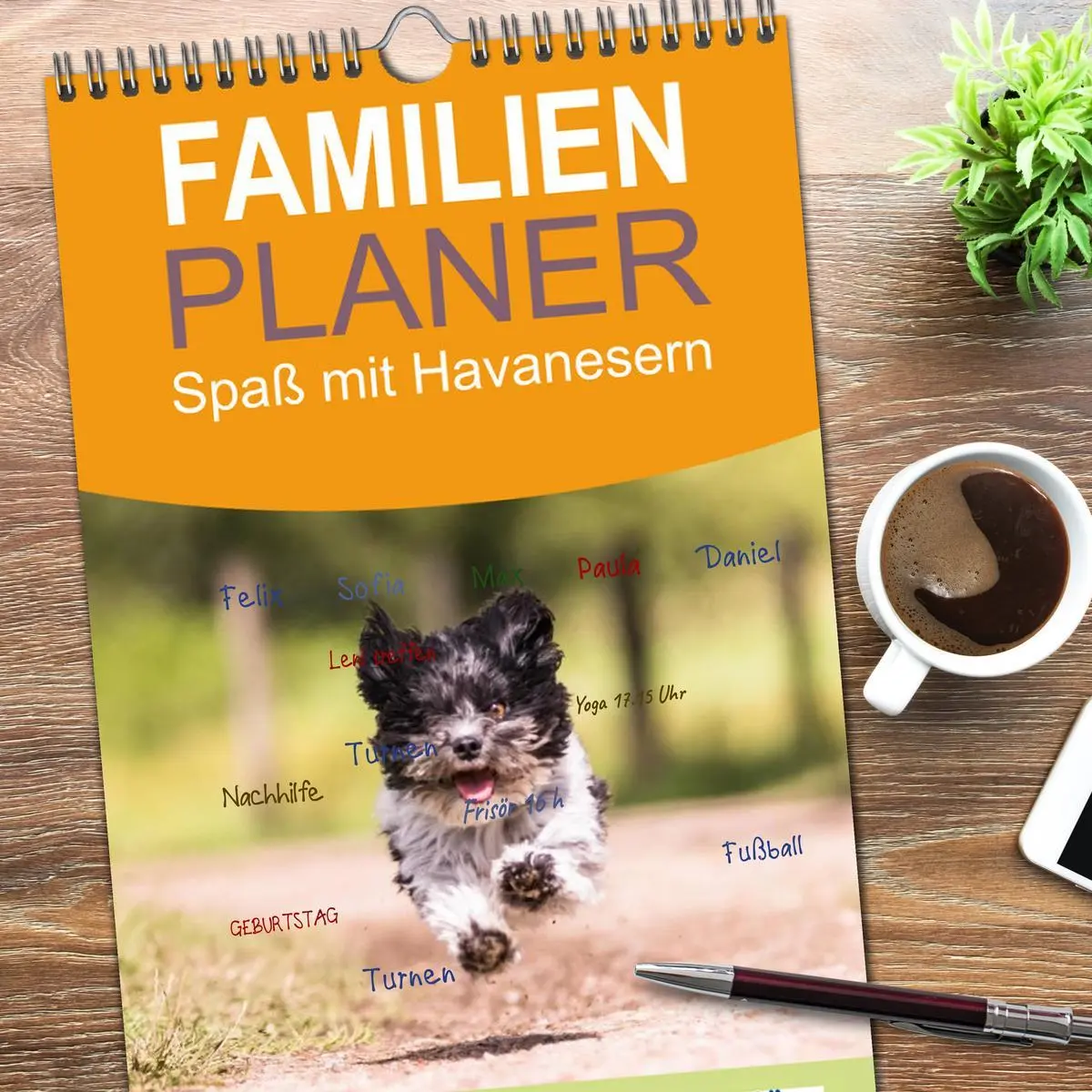 Bild: 9783516515879 | Familienplaner 2026 - Spaß mit Havanesern mit 5 Spalten...