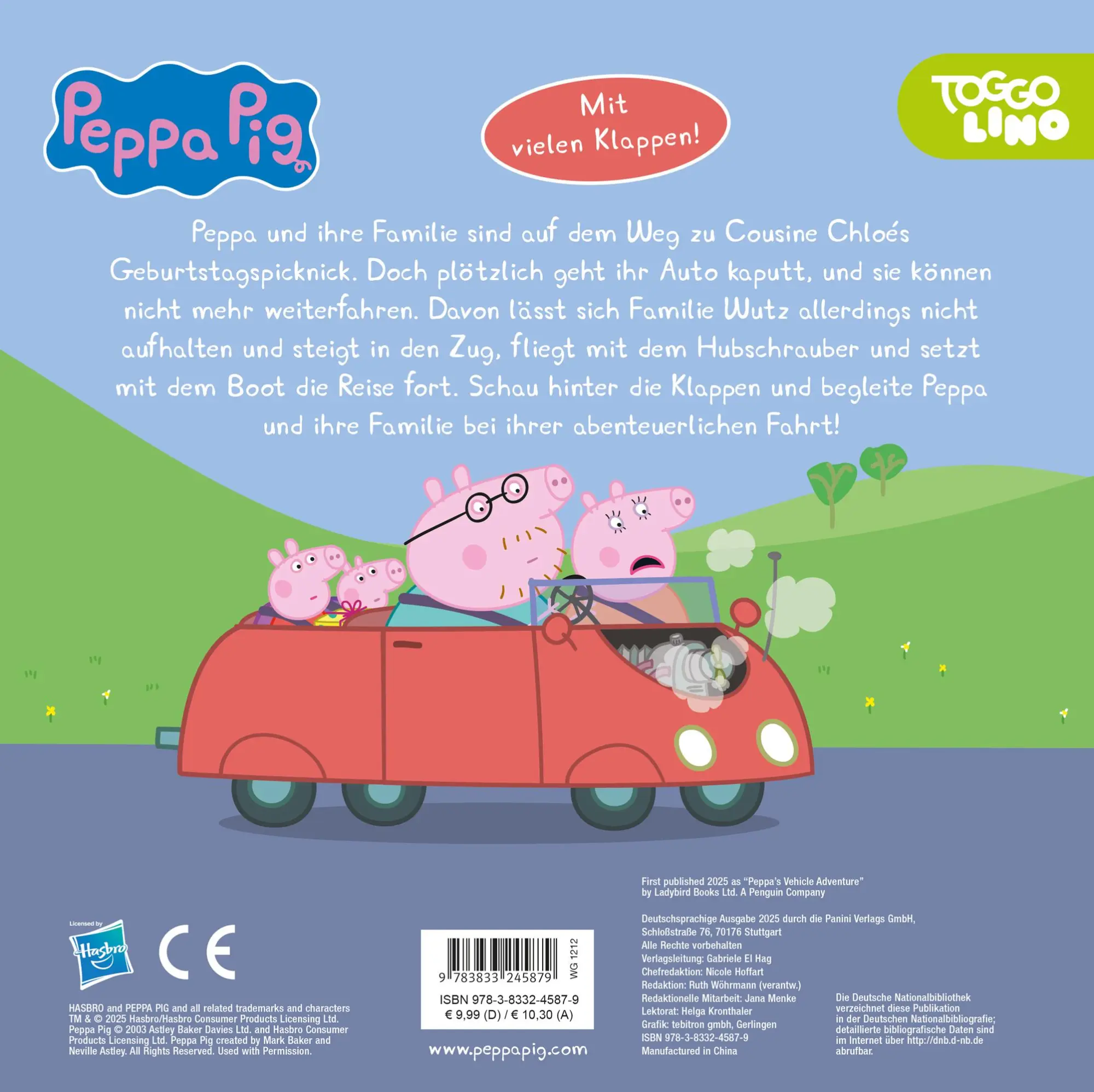 Rückseite: 9783833245879 | Peppa Pig: Peppa und die Fahrzeuge - Eine abenteuerliche Reise mit...