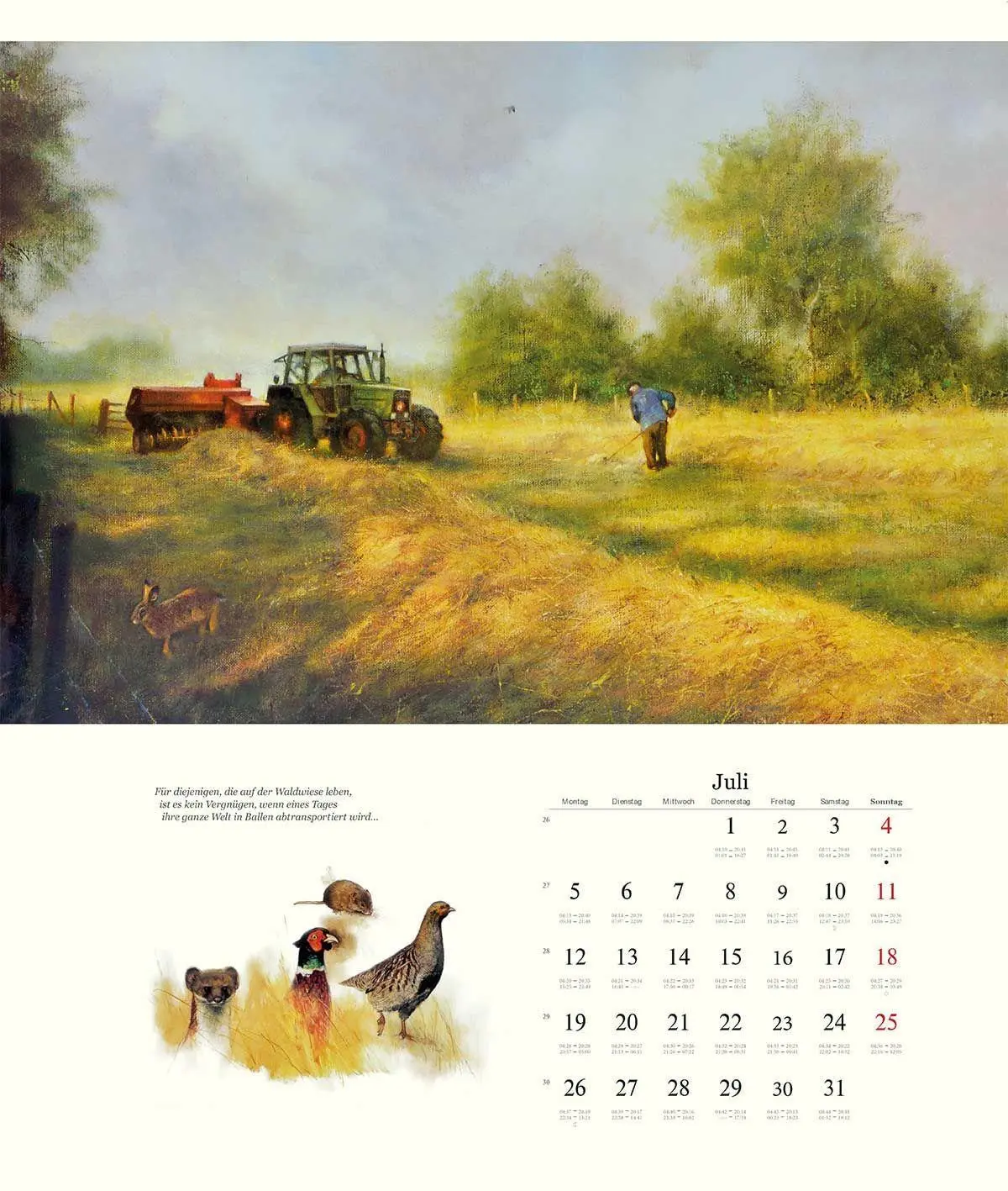 Bild: 9783897155879 | Rien Poortvliets großer Tierkalender 2027 | Paul Parey | Kalender