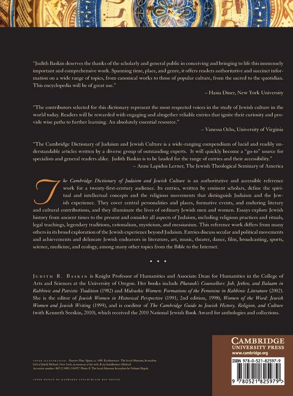 Rückseite: 9780521825979 | The Cambridge Dictionary of Judaism | Judith R. Baskin | Buch | 2012