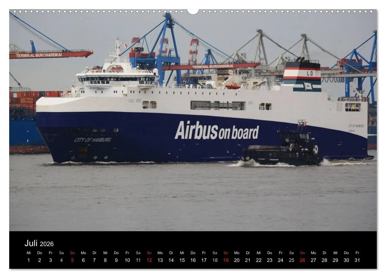 Bild: 9783516125979 | Schiffe auf der Elbe (hochwertiger Premium Wandkalender 2026 DIN A2...