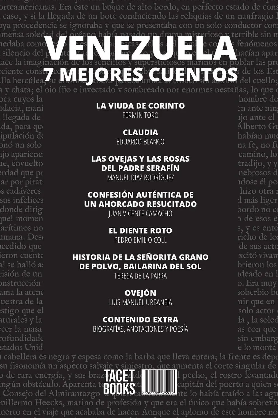 Rückseite: 9786589575979 | 7 mejores cuentos - Venezuela | Andrés Bello (u. a.) | Taschenbuch