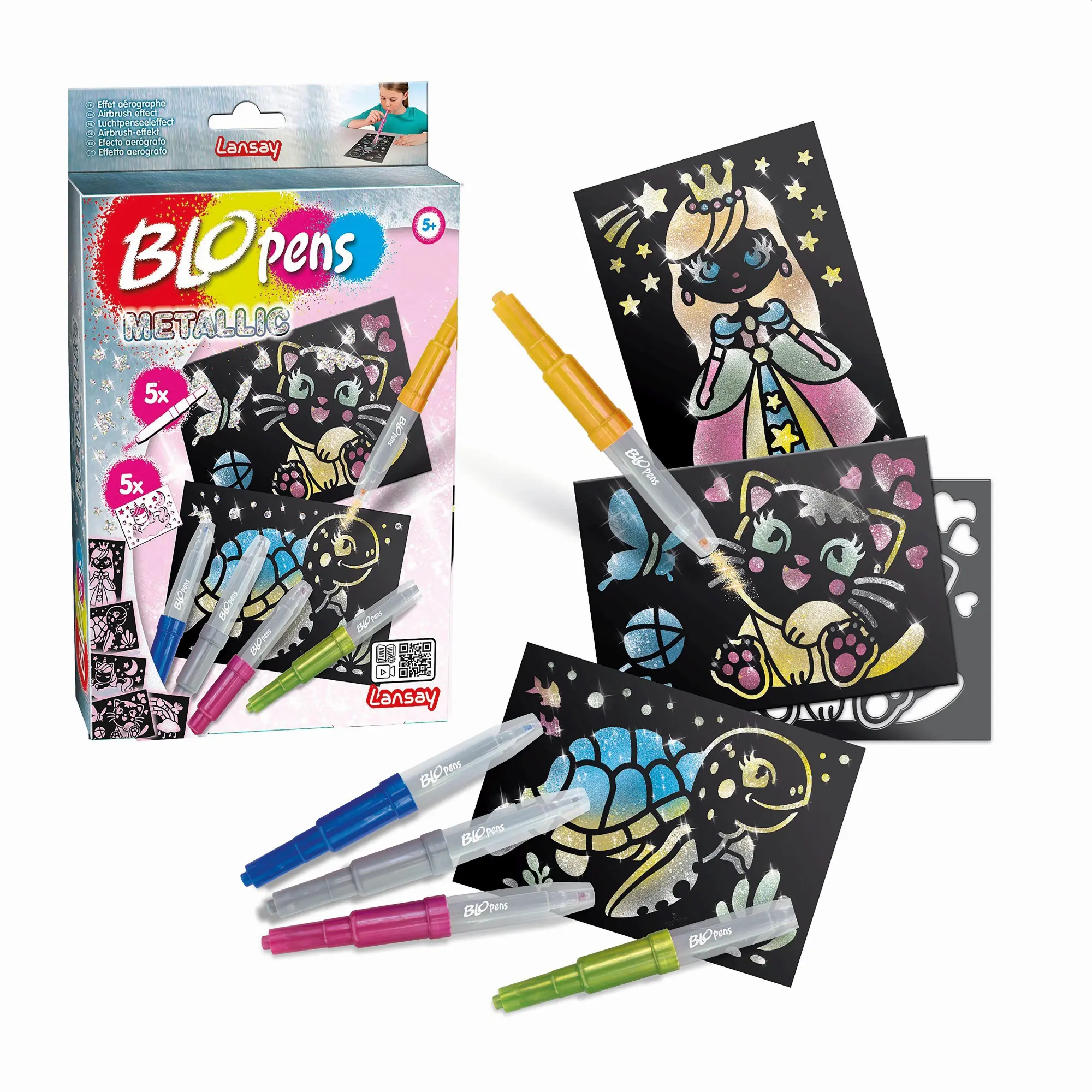 Bild: 3181860236079 | Blopens - Sprühstifteset Glitzer | Lansay | Deutsch | 2023