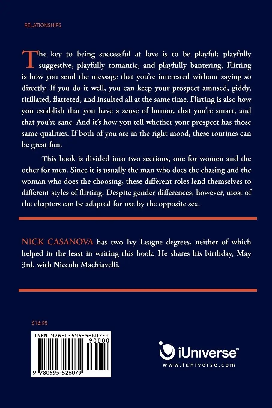 Rückseite: 9780595526079 | The Machiavellian's Guide to Flirting | For Both Men and Women | Buch