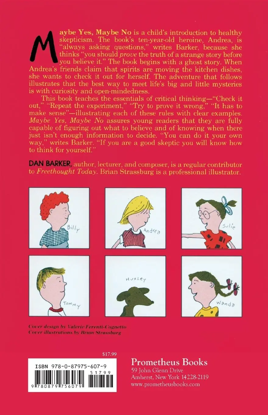 Rückseite: 9780879756079 | Maybe Yes, Maybe No | A Guide for Young Skeptics | Dan Barker | Buch