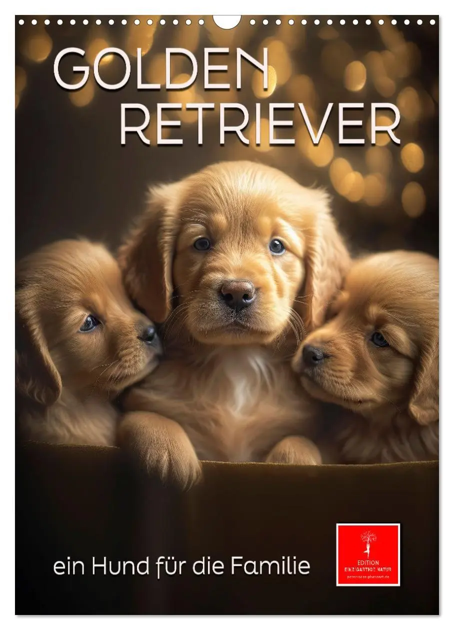 Cover: 9783516326079 | Golden Retriever - ein Hund für die Familie (Wandkalender 2026 DIN...