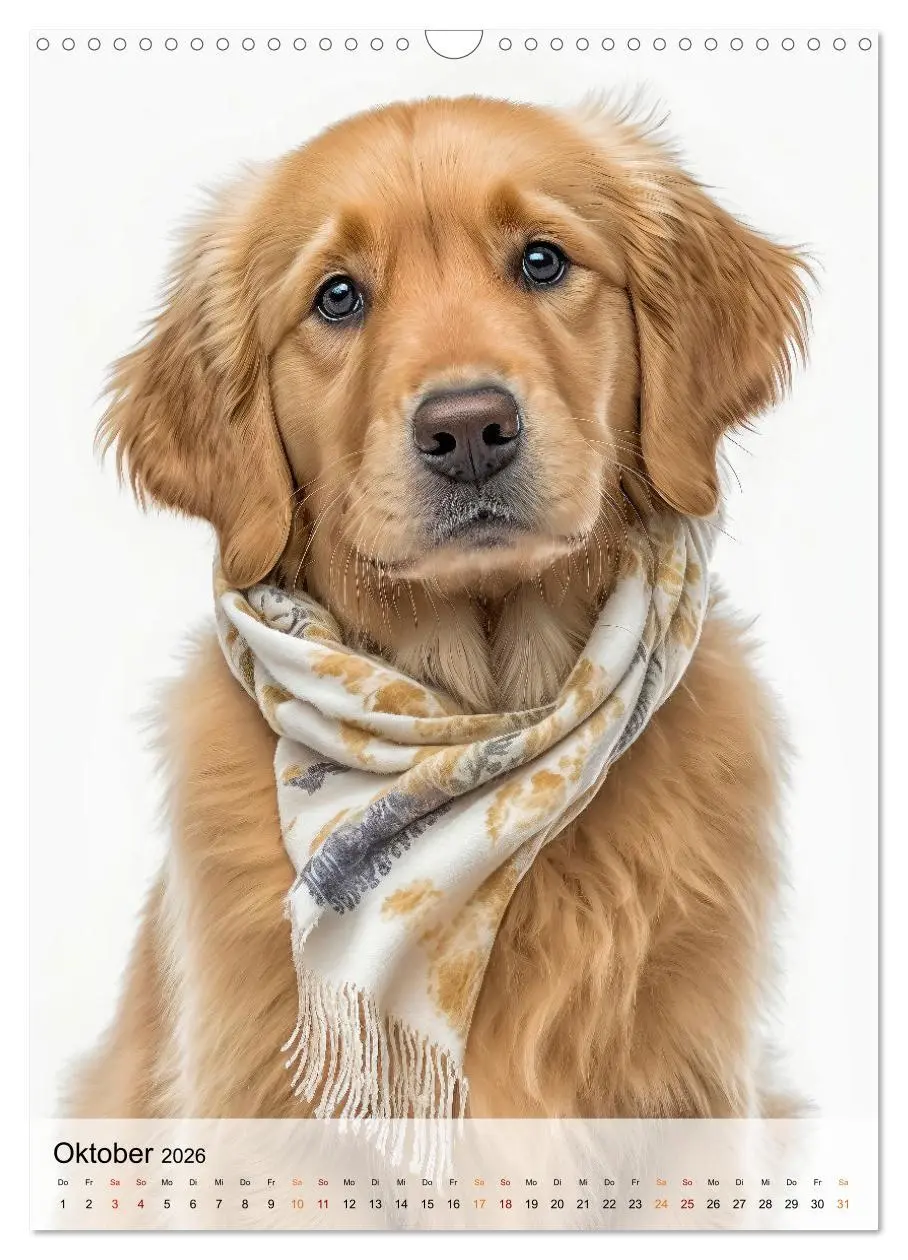 Bild: 9783516326079 | Golden Retriever - ein Hund für die Familie (Wandkalender 2026 DIN...