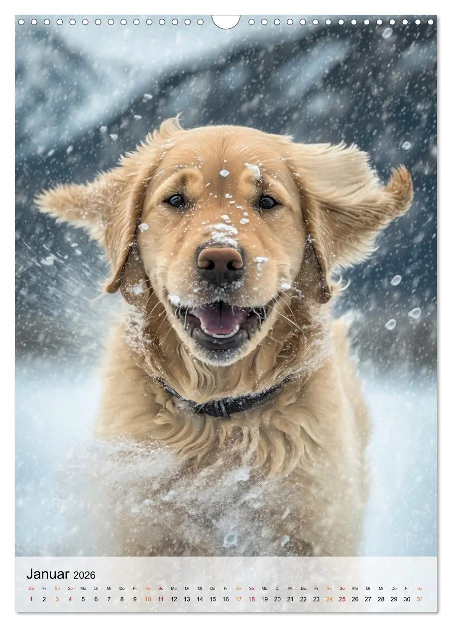 Bild: 9783516326079 | Golden Retriever - ein Hund für die Familie (Wandkalender 2026 DIN...