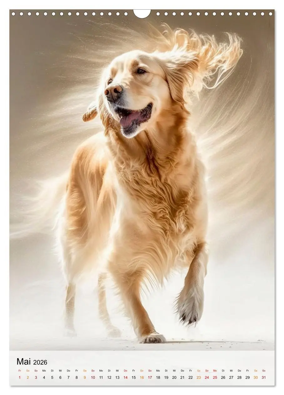 Bild: 9783516326079 | Golden Retriever - ein Hund für die Familie (Wandkalender 2026 DIN...