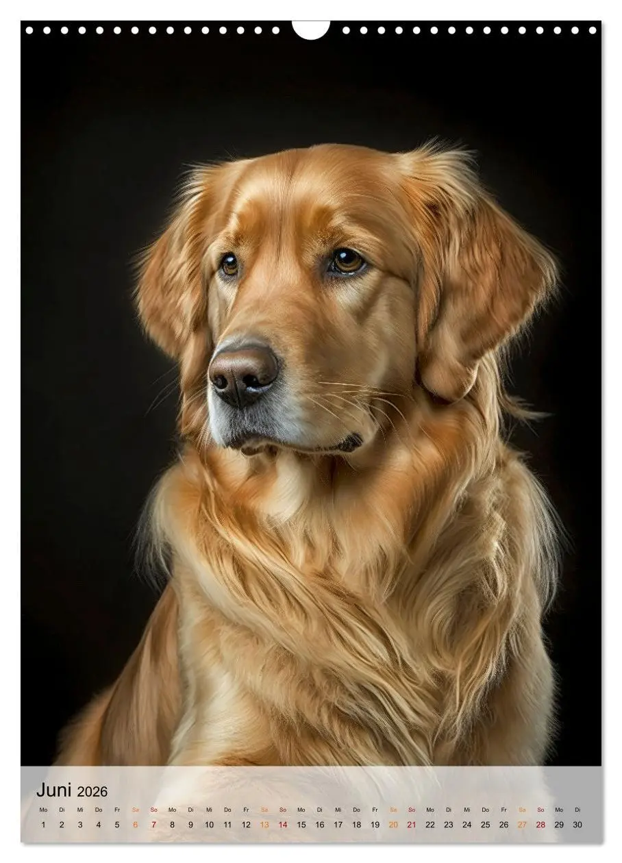 Bild: 9783516326079 | Golden Retriever - ein Hund für die Familie (Wandkalender 2026 DIN...