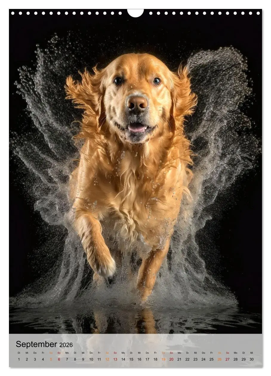 Bild: 9783516326079 | Golden Retriever - ein Hund für die Familie (Wandkalender 2026 DIN...