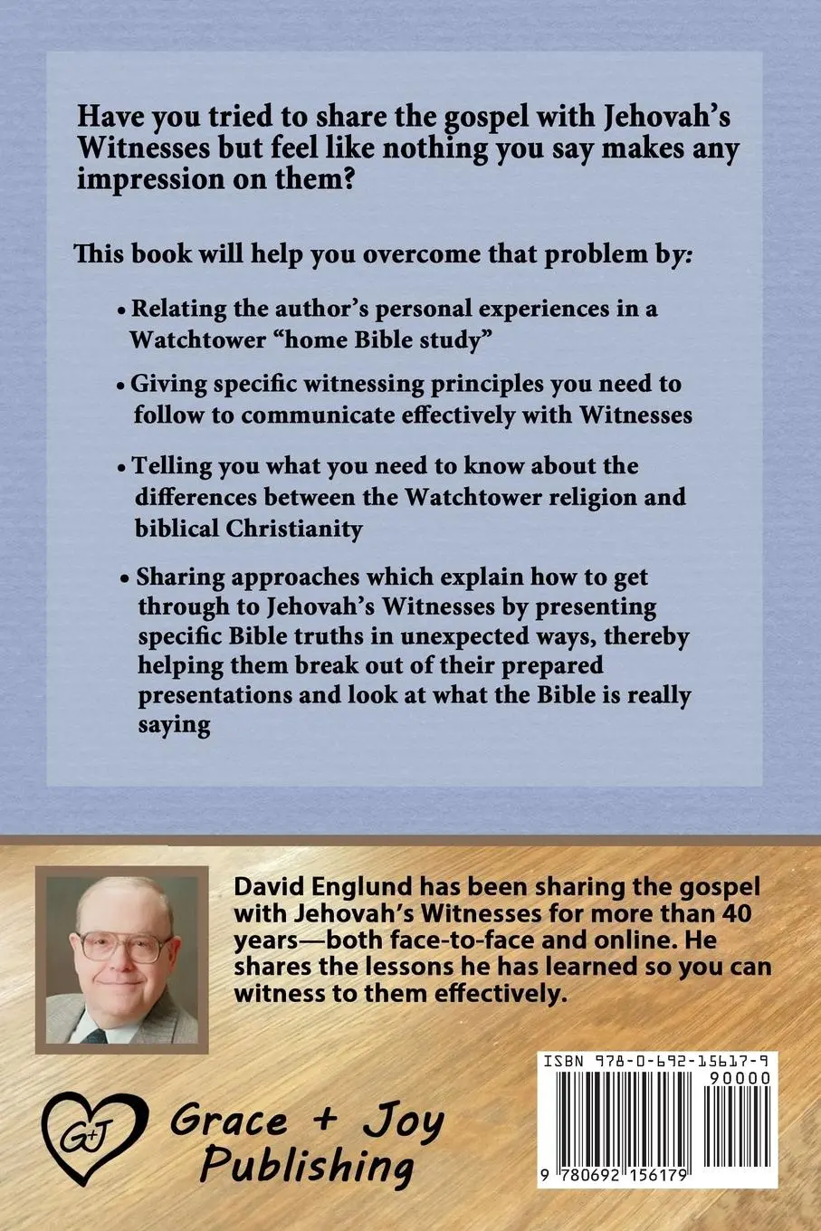 Rückseite: 9780692156179 | Getting Through to Jehovah's Witnesses | David A Englund | Taschenbuch