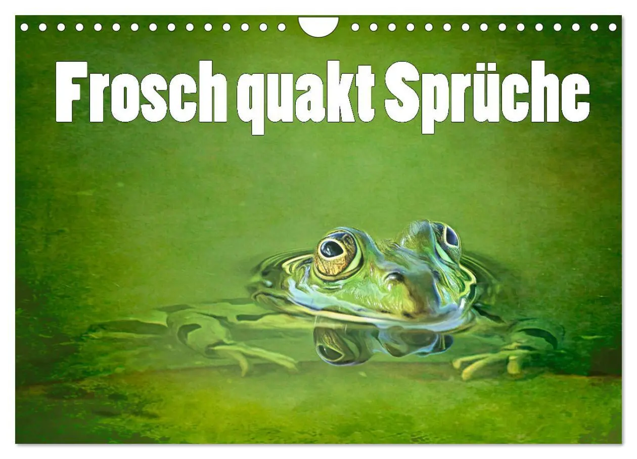 Cover: 9783457536179 | Frosch quakt Sprüche (Wandkalender 2026 DIN A4 quer), CALVENDO...