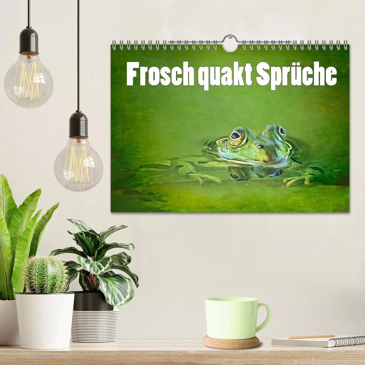 Bild: 9783457536179 | Frosch quakt Sprüche (Wandkalender 2026 DIN A4 quer), CALVENDO...