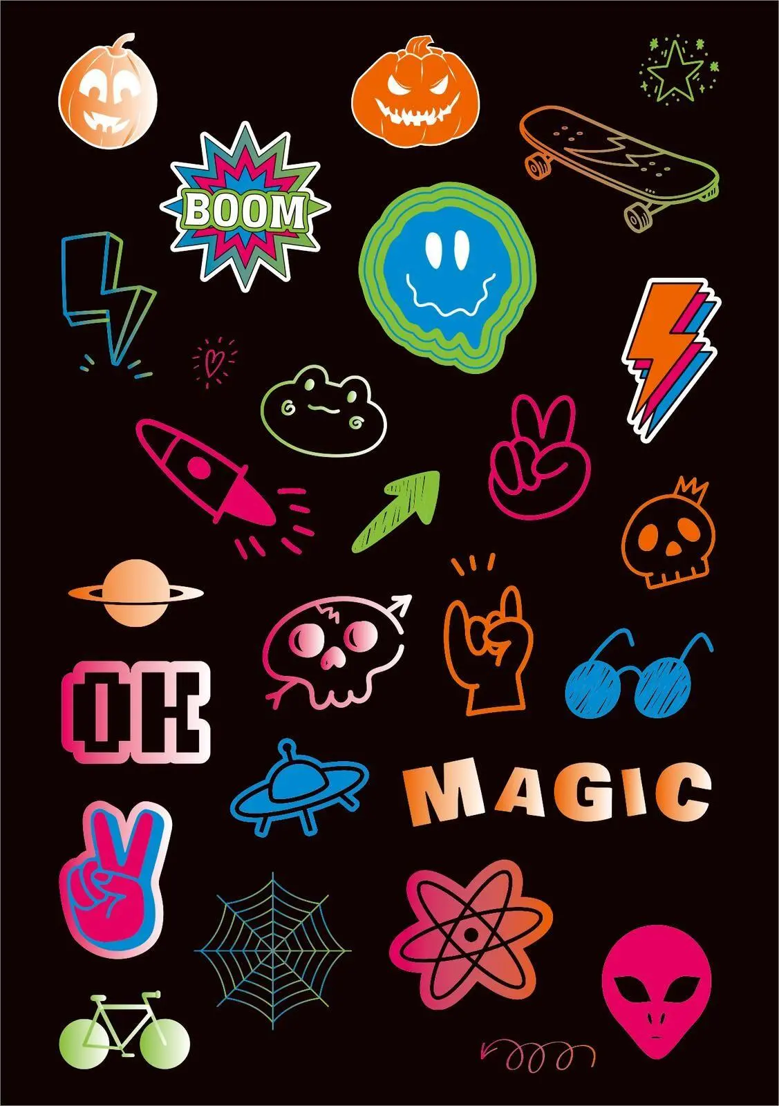 Bild: 4014489136279 | Neon-Sticker | Über 200 coole Sticker | Broschüre | 16 S. | Deutsch