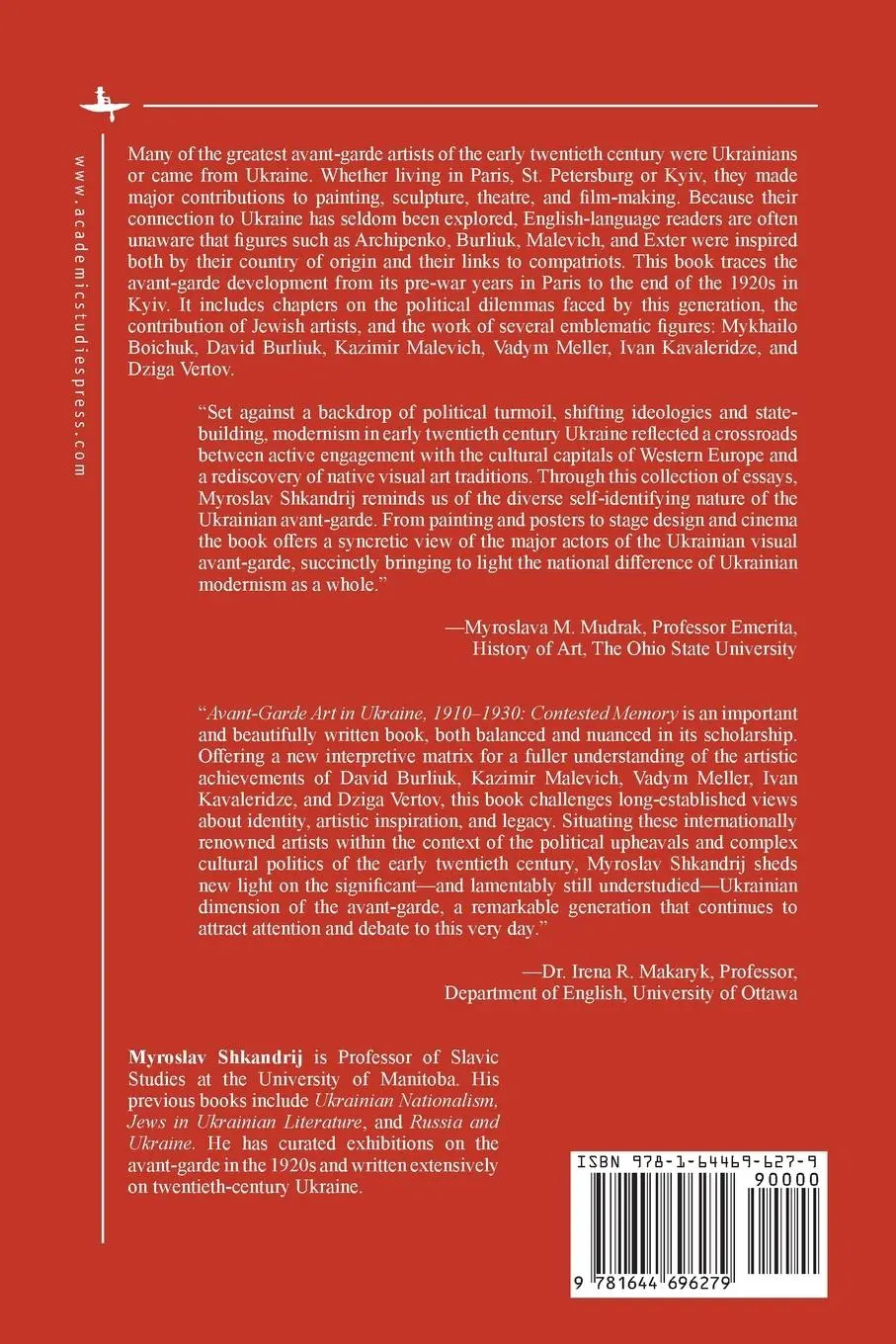 Rückseite: 9781644696279 | Avant-Garde Art in Ukraine, 1910-1930 | Contested Memory | Shkandrij