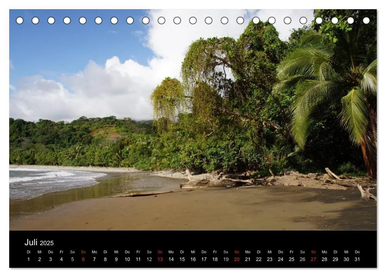 Bild: 9783435746279 | Costa Rica (Tischkalender 2025 DIN A5 quer), CALVENDO Monatskalender