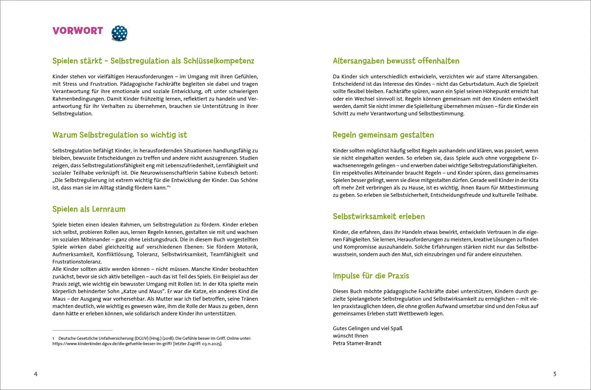 Bild: 9783451036279 | Spiele zur Selbstregulation für die Kita | Petra Stamer-Brandt | Buch
