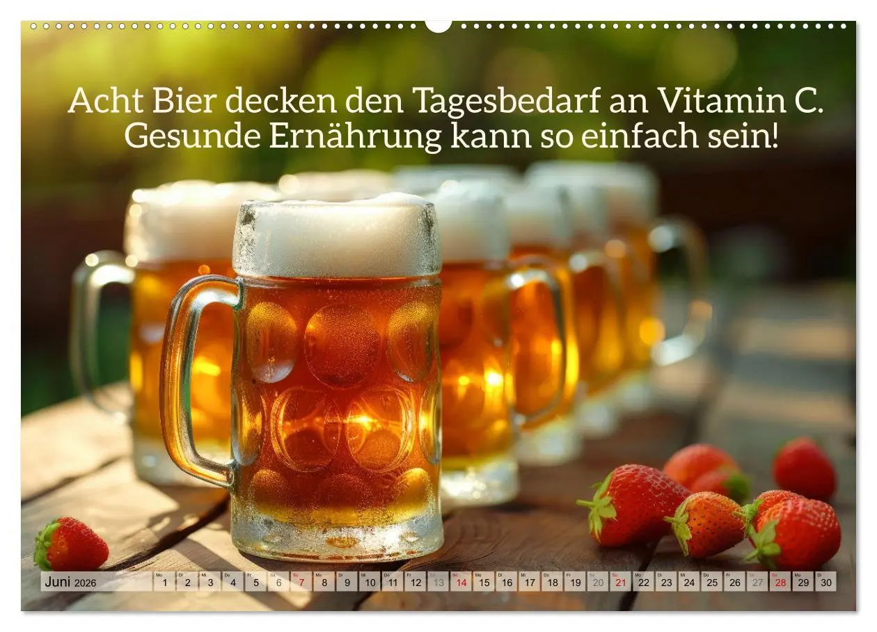 Bild: 9783457456279 | Ich brauch mehr Vitamin Bier (hochwertiger Premium Wandkalender...