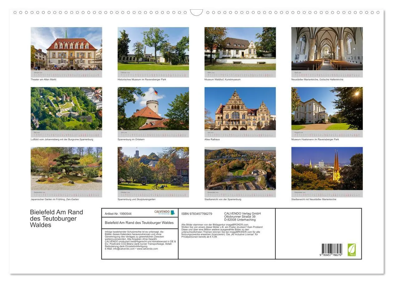 Bild: 9783457766279 | Bielefeld Am Rand des Teutoburger Waldes (Wandkalender 2026 DIN A2...