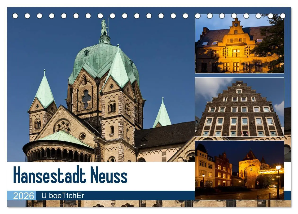 Cover: 9783457836279 | Hansestadt Neuss (Tischkalender 2026 DIN A5 quer), CALVENDO...