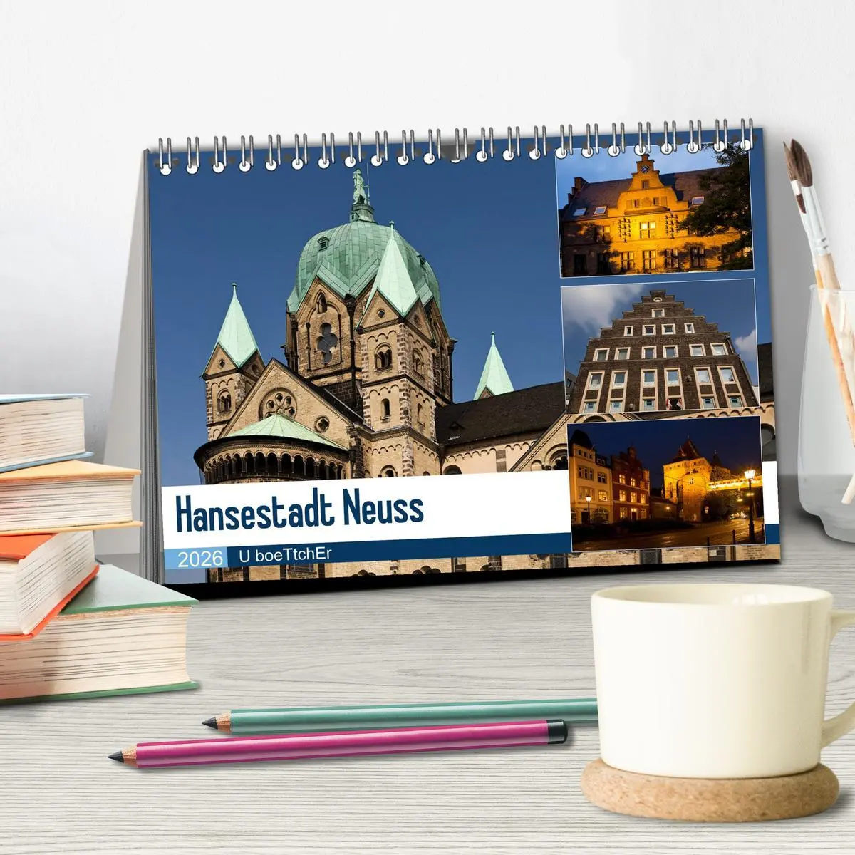 Bild: 9783457836279 | Hansestadt Neuss (Tischkalender 2026 DIN A5 quer), CALVENDO...