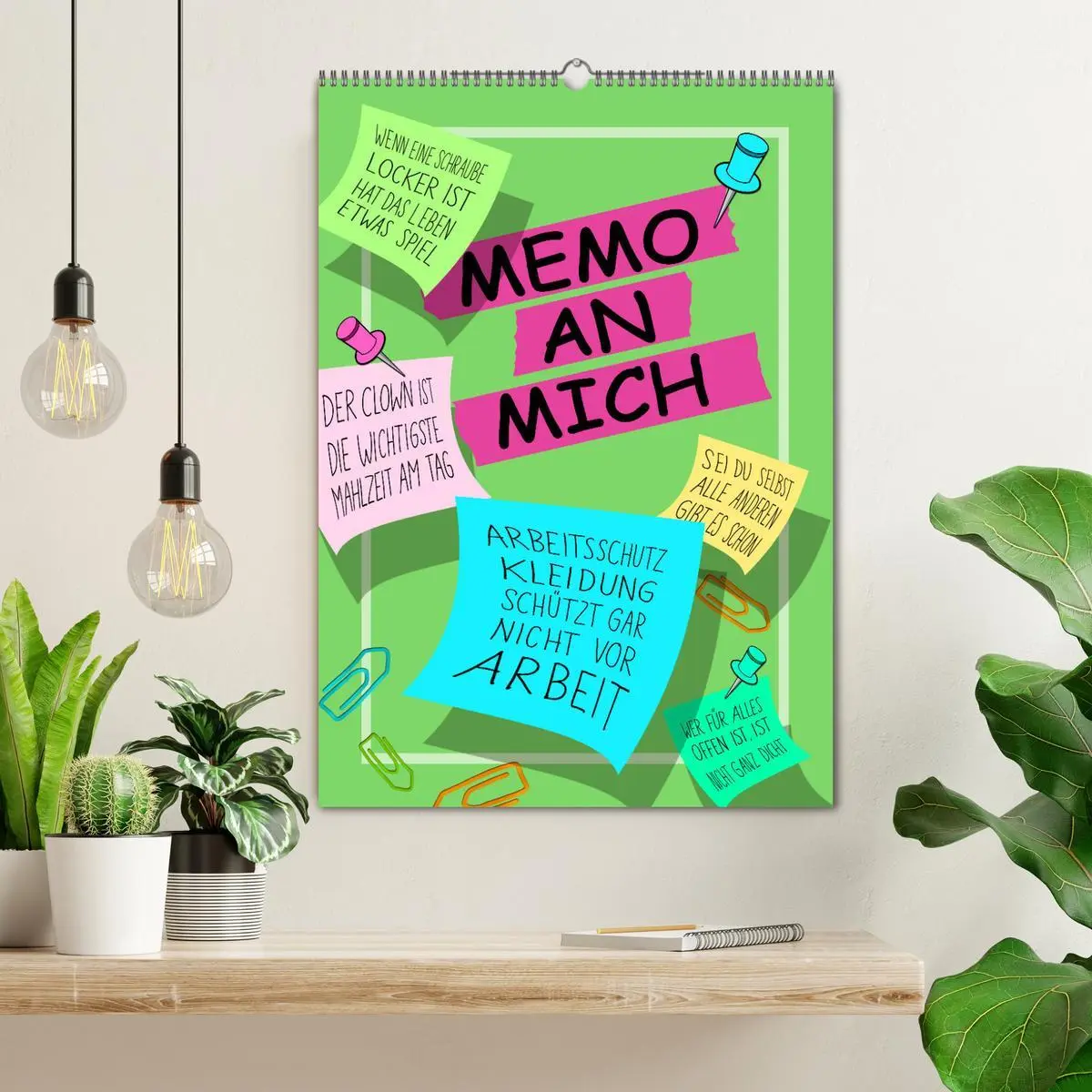 Bild: 9783516306279 | Memo an mich (Wandkalender 2026 DIN A2 hoch), CALVENDO Monatskalender