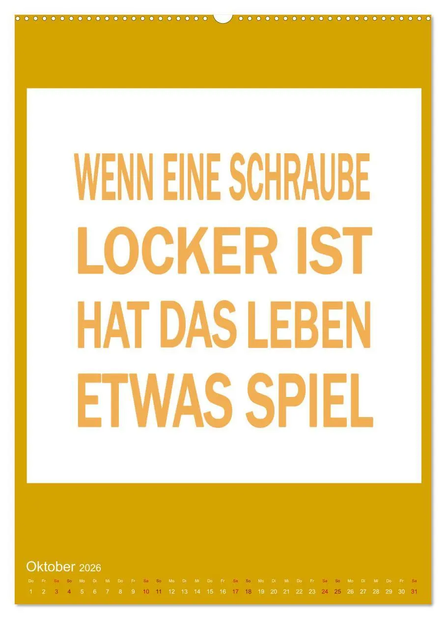 Bild: 9783516306279 | Memo an mich (Wandkalender 2026 DIN A2 hoch), CALVENDO Monatskalender